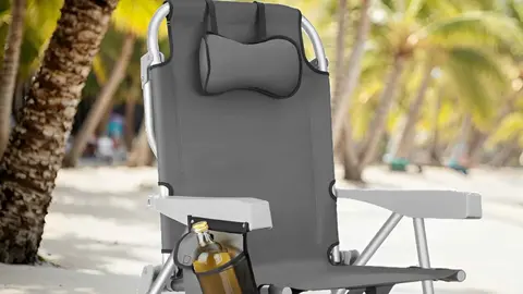 Silla de playa plegable TecTake de Amazon