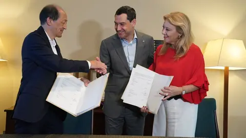 Juanma Moreno ha confimado una nueva alianza con Jap&oacute;n para promover la innovaci&oacute;n