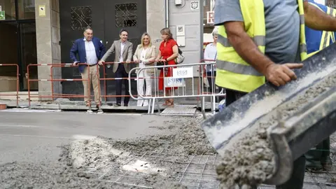 Obras en la calle San Ant&oacute;n de Granada