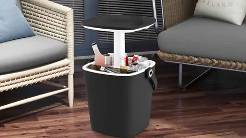 Mesa nevera con tapa elevable GOPLUS de Amazon