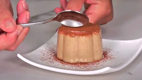 Flan de Caf&eacute; sin huevo