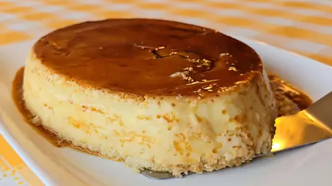 Flan de coco sin harina