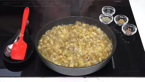 Berenjenas a la murciana prapradas por Loli Dom&iacute;nguez