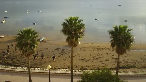 La playa de La Cachucha en Puerto Real