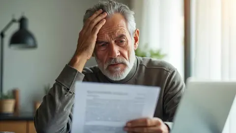 Un pensionista de la Seguridad Social revisa el estado de su pensi&oacute;n
