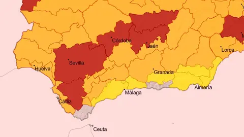 Aemet mantiene 27 avisos por calor extremo en Andaluc&iacute;a el domingo 17 de agosto de 2025