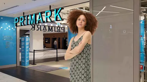 Vestido con tirantes largo estampado de Primark