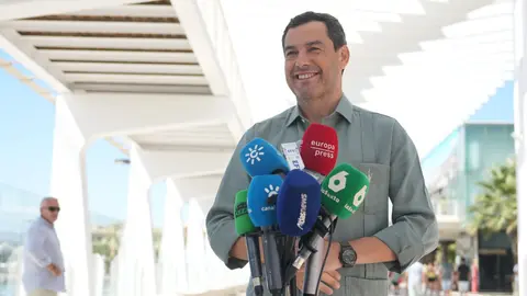 El presidente de la Junta de Andaluc&iacute;a, Juanma Moreno