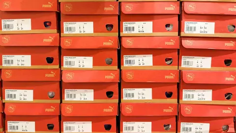 Cajas de zapatillas de Puma