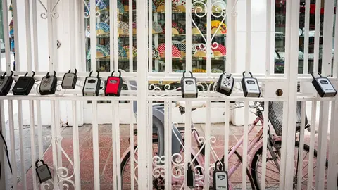 Candados de apartamentos tur&iacute;sticos, en una imagen de archivo