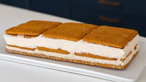 La tarta fr&iacute;a de galletas Lotus sin horno que conquista a los m&aacute;s golosos