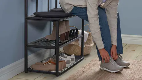 Perchero y banco con zapatero NIP&Aring;SEN de Ikea