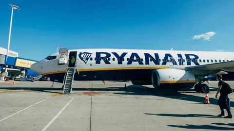 Un avi&oacute;n de Ryanair