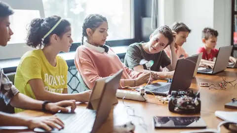 Imagen de un aula digital