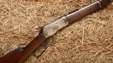 Un rifle en una foto de archivo