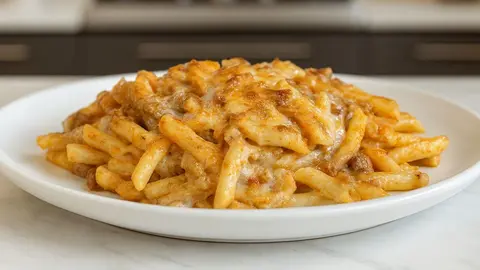 La receta de macarrones al horno con carne picada, tomate y bechamel cremosa
