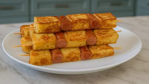 El desayuno con pan, huevos y salchichas que conquista por su sencillez