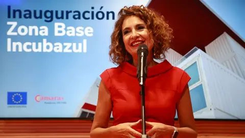 Mar&iacute;a Jes&uacute;s Montero durante la inauguraci&oacute;n del edificio Incubazul Zona Base | Cristo Garc&iacute;a