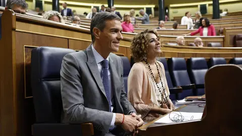 Pedro S&aacute;nchez y Mar&iacute;a Jes&uacute;s Montero