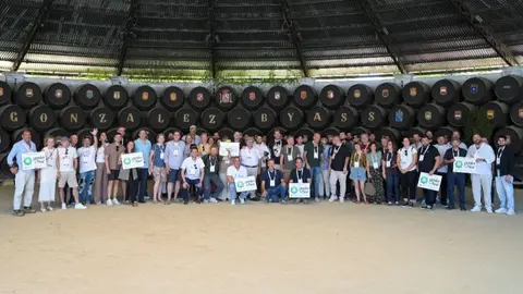 Los chefs en las Bodegas Gonz&aacute;lez Byass