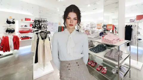 Una mujer en una tienda de El Corte Ingl&eacute;s