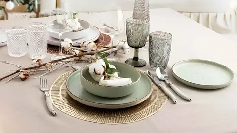 Vajilla de cer&aacute;mica de 12 piezas Quid Duna en Amazon