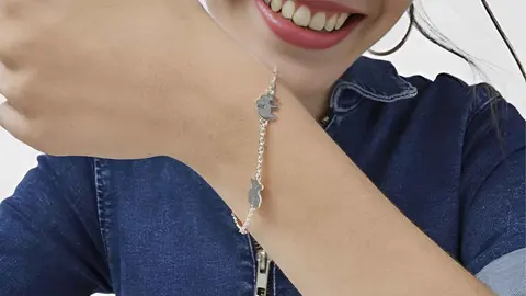 Pulsera Animalandia en plata y con motivos de Tous