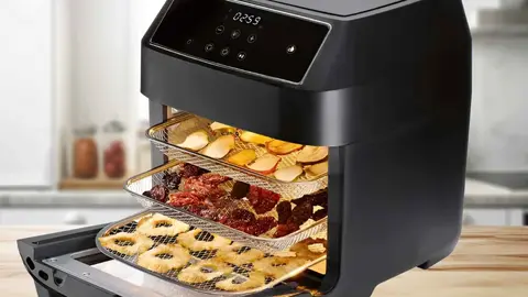 Freidora de aire caliente 9 en 1 de 1800 W, Silver Crest de Lidl