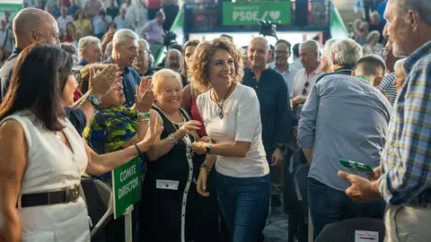 Mar&iacute;a Jes&uacute;s Montero en un acto del PSOE