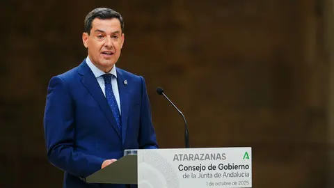El presidente de la Junta de Andaluc&iacute;a, Juanma Moreno