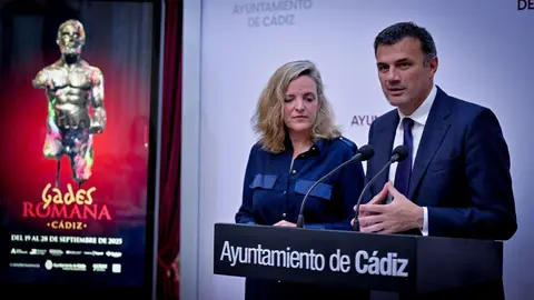 El alcalde de C&aacute;dz, Bruno Garc&iacute;a, ha ofrecido su balance sobre 'C&aacute;diz Romana'