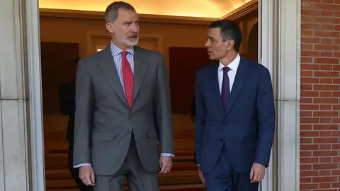 Pedro S&aacute;nchez, en una imagen de archivo con el rey Felipe VI