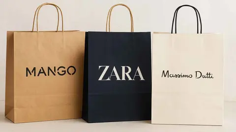 Bolsas de compra de Mango, Zara y Massimo Dutti