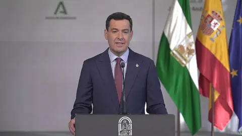 Comparecencia urgente de Juanma Moreno, presidente de la Junta de Andaluc&iacute;a