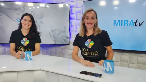 La directora del festival, Lidia Mar&iacute;a Jaime, junto a la directora de contenidos, Mar&iacute;a Espejo