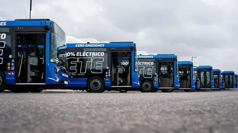 Imagen de archivo de autobuses de la EMT