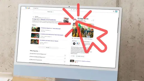 B&uacute;squeda de 'El Mago de Oz' en Google