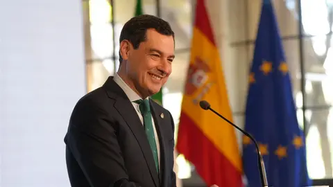El presidente de la Junta de Andaluc&iacute;a, Juanma Moreno