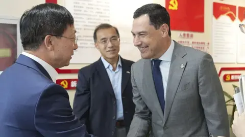 Juanma Moreno, durante una visita reciente a China