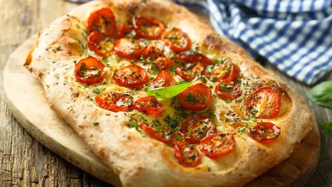 Focaccia con tomates cherry Hacendado de Mercadona