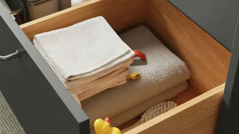 Mueble de ba&ntilde;o de la serie HAVB&Auml;CK-ORRSJ&Ouml;N de Ikea