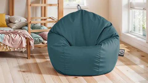 Puff pelota de polipiel Glaciar, HAPPERS de Leroy Merlin