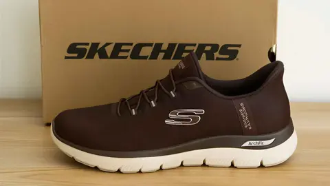 Zapatillas Skechers Slip-ins Arch Fit Summits - Luxe Leopard