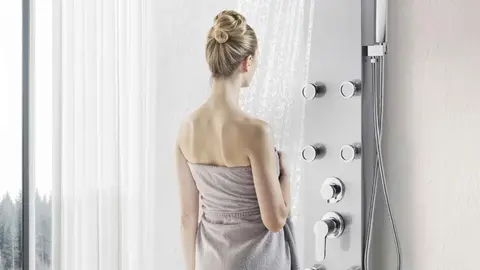 Columna de ducha en acero inoxidable, VEVOR en Leroy Merlin