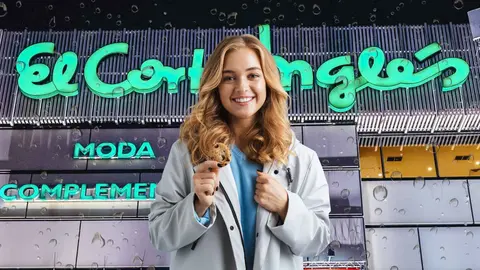 Una mujer frente a una tienda de El Corte Ingl&eacute;s