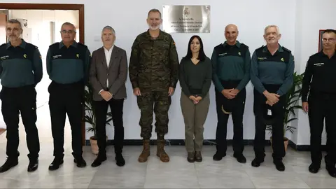 El Rey Felipe VI, durante su visita a la Zona Franca de C&aacute;diz