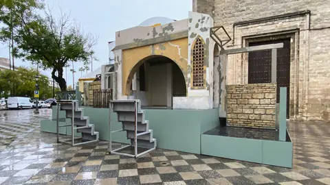 Aspecto que presenta actualmente el Bel&eacute;n Monumental de Santo Domingo