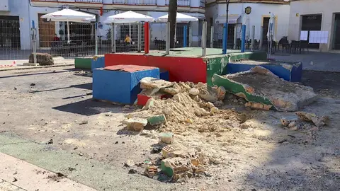 Estado actual de la plaza del Progreso de Jerez