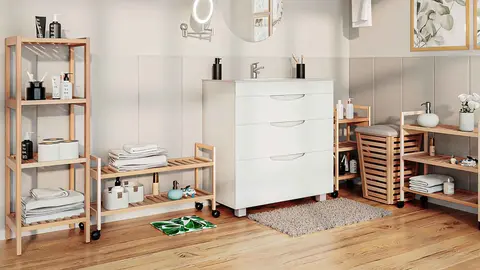 Estante de madera para el ba&ntilde;o Element, BANYDEA de Leroy Merlin