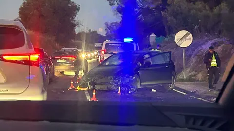 Accidente en la carretera A-2004